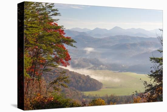 Fog in Valleys Smoky Mountain National Park Viewed from Foothills Parkway-Trish Drury-Premier Image Canvas