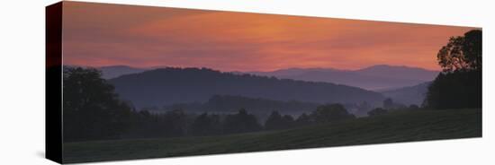 Fog over Hills, Caledonia County, Vermont, New England, USA-null-Premier Image Canvas