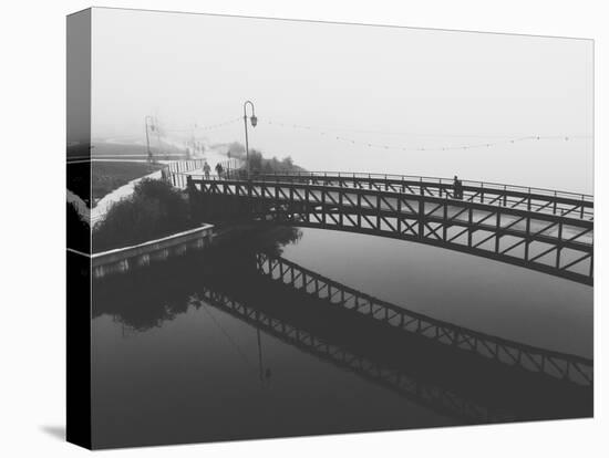 Fog White Out Bridge at Lake Merritt, Oakland-null-Premier Image Canvas