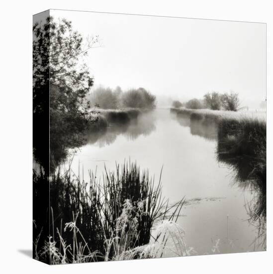 Foggy Deschutes River-Shane Settle-Stretched Canvas