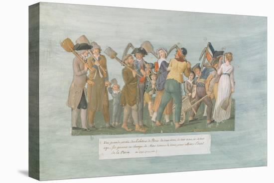 Fol.31 the Parisians Going to the Champ De Mars, 1792-Lesueur Brothers-Premier Image Canvas