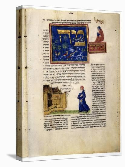 Fol.79V from 'The Rothschild Miscellany', Northern Italy, C.1450-80-null-Premier Image Canvas