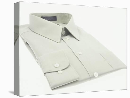 Folded Gray Dress Shirt-null-Premier Image Canvas