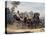 Folding Top Carriage Pulled by Two Horses-null-Premier Image Canvas