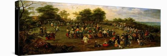 Folk Dance Before the Archdukes-Jan Brueghel the Elder-Premier Image Canvas