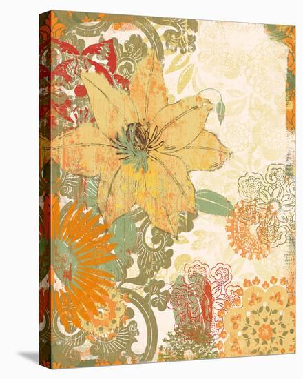 Folk Flower I-Ken Hurd-Stretched Canvas