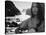 Folk Singer Joan Baez on the Beach with Guitar Near Her Home-Ralph Crane-Premier Image Canvas