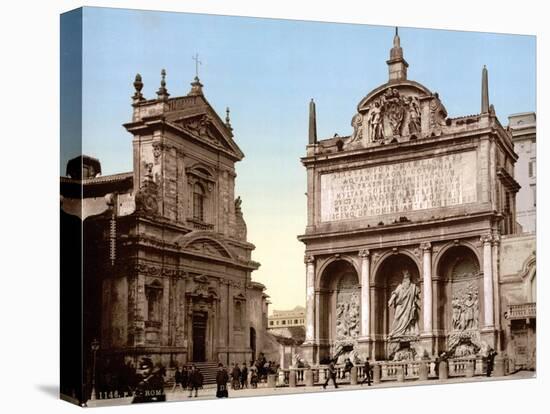 Fontana dell'Acqua Felice, 1890s-Science Source-Premier Image Canvas