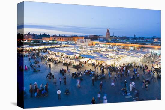 Food Stalls in Place Djemaa El Fna at Night, Marrakech, Morocco, North Africa, Africa-Matthew Williams-Ellis-Premier Image Canvas