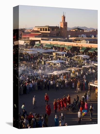 Food Stalls in the Evening, Djemaa El Fna, Marrakesh, Morocco, North Africa, Africa-Gavin Hellier-Premier Image Canvas