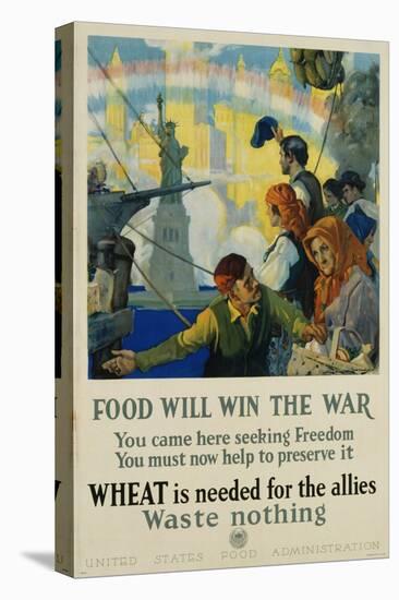 Food Will Win the War Poster-Charles Edward Chambers-Premier Image Canvas