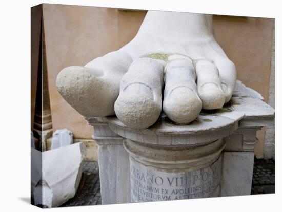 Foot from the Colossal Statue of Constantine, Capitoline Museums, Rome, Lazio, Italy-null-Premier Image Canvas