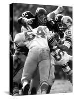 Football: Chicago Bears Dick Butkus No.51 in Action Vs Detroit Lions-Bill Eppridge-Premier Image Canvas
