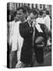 Football Coach Jack Freeman Holding Ball Weeps with Joy After His Team-Hank Walker-Premier Image Canvas