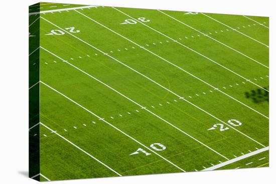 Football field of Creighton University Morrison Football Stadium showing the 10 yard and 20 yard...-null-Premier Image Canvas