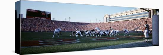 Football Game, Soldier Field, Chicago, Illinois, USA-null-Premier Image Canvas