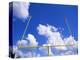 Football Goal Posts Against Sky-Alan Schein-Premier Image Canvas