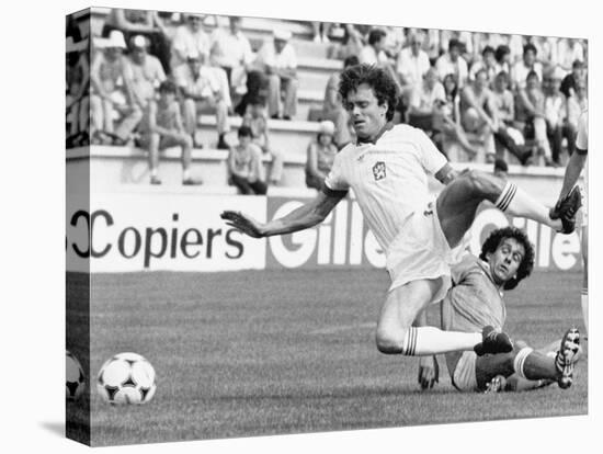Football World Cup 1982 in Spain: France Team Vs Czechoslovakia Team-null-Stretched Canvas