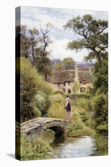 Footbridge, Near Porlock, Somerset-Alfred Robert Quinton-Premier Image Canvas