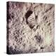 Footprint Left by Astronaut on Lunar Soil During Apollo 11 Lunar Mission in Walk on Moon's Surface-null-Premier Image Canvas