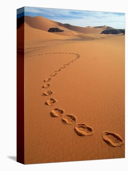 Footprints in sand-Frans Lemmens-Premier Image Canvas