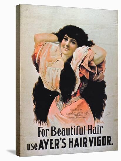 For Beautiful Hair Use Ayer's Hair Vigor' (Colour Litho)-American-Premier Image Canvas