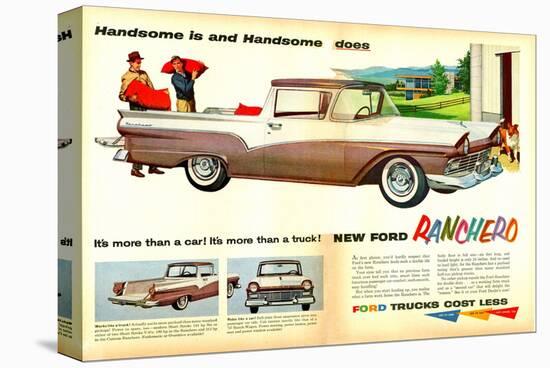 Ford 1957 Ranchero - Handsome-null-Stretched Canvas