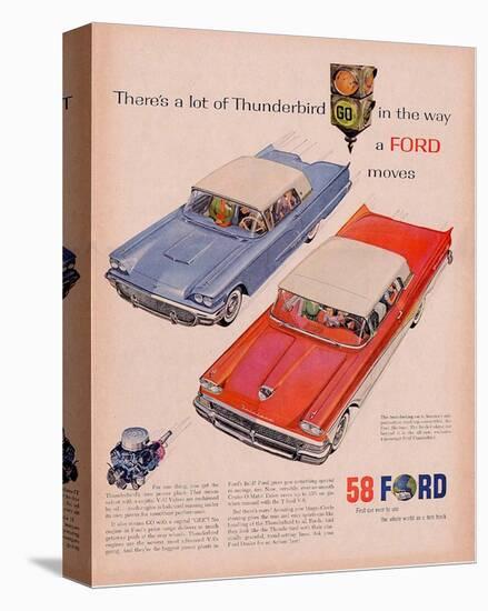 Ford 1958-A Lot of Thunderbird-null-Stretched Canvas