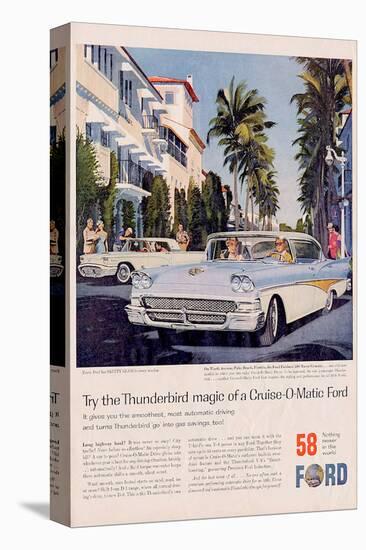 Ford 1958 Thunderbird Magic-null-Stretched Canvas