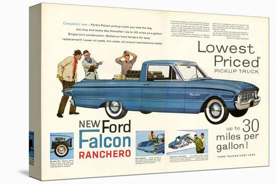 Ford 1960 New Falcon Ranchero-null-Stretched Canvas