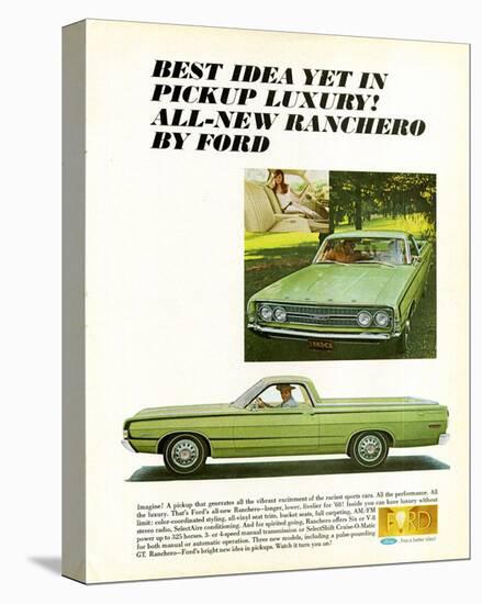 Ford 1968 Ranchero Luxury Idea-null-Stretched Canvas