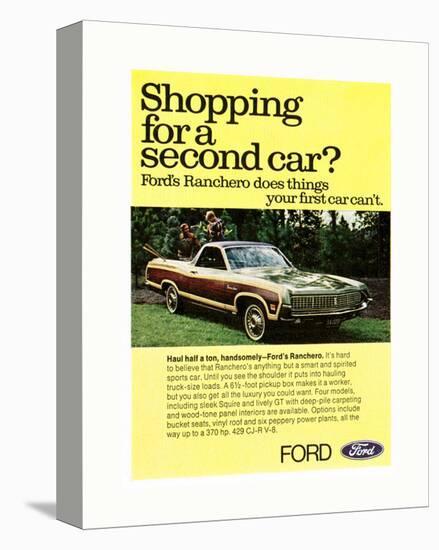 Ford 1971 Shopping for 2Nd Car-null-Stretched Canvas