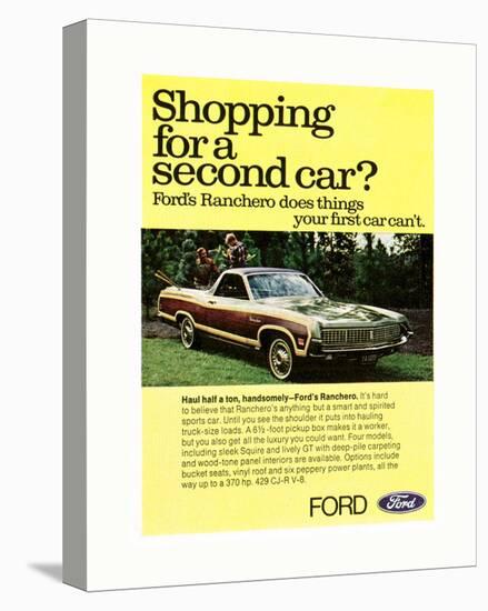 Ford 1971 Shopping for 2Nd Car-null-Stretched Canvas