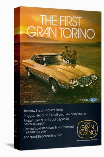 Ford 1972 Gran Torino 2-Door-null-Stretched Canvas