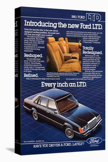 Ford 1983 Introducing the Ltd-null-Stretched Canvas