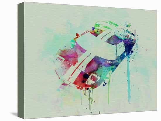 Ford Gt Top Watercolor-NaxArt-Stretched Canvas