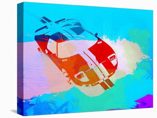 Ford Gt Watercolor-NaxArt-Stretched Canvas