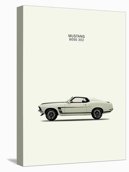 Ford Mustang Boss302 1969-Mark Rogan-Stretched Canvas