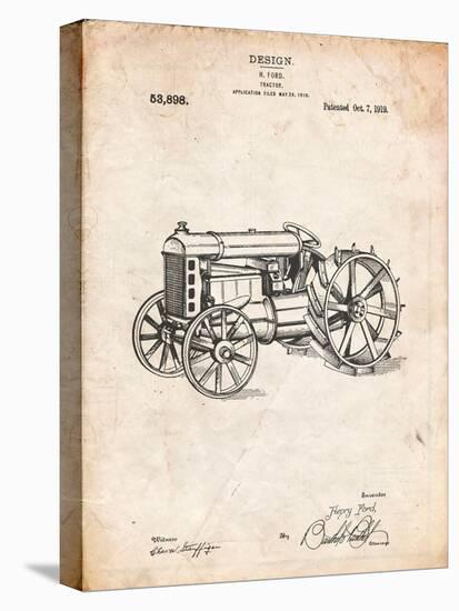 Fordson Tractor Patent-Cole Borders-Stretched Canvas