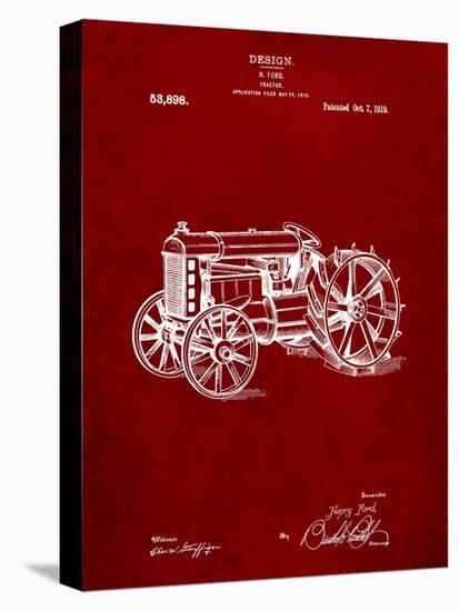 Fordson Tractor Patent-Cole Borders-Stretched Canvas