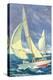 Fore-Deck Man, Yacht Racing-null-Stretched Canvas
