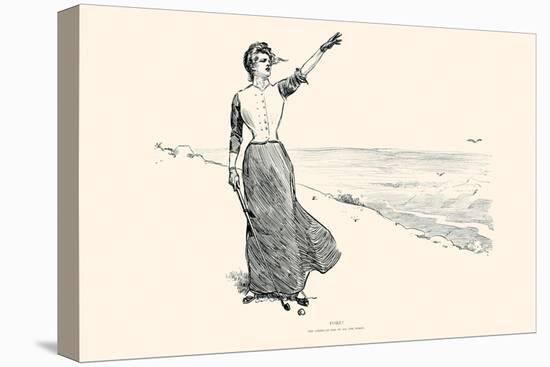 Fore!-Charles Dana Gibson-Stretched Canvas
