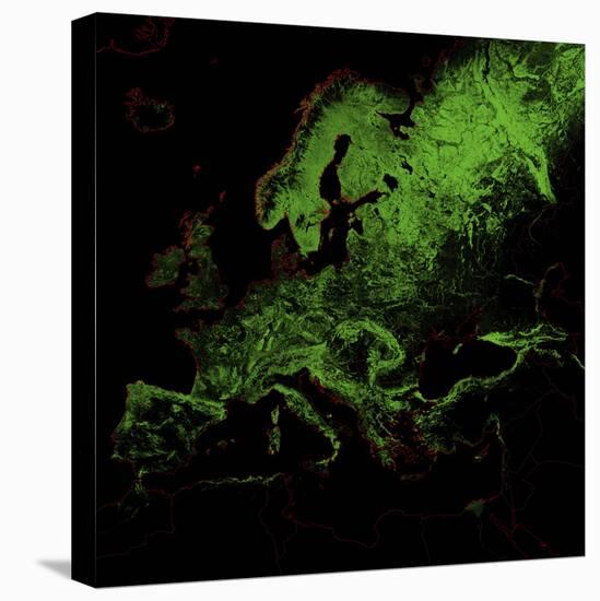 Forest Cover Of Europe-Grasshopper Geography-Stretched Canvas