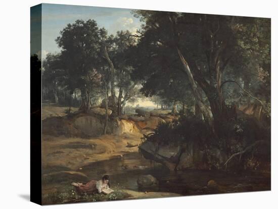 Forest of Fontainebleau, 1834-Jean-Baptiste-Camille Corot-Premier Image Canvas