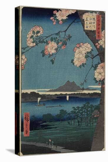 Forest of Suijin Shrine and Masaki on the Sumida River, August 1856-Utagawa Hiroshige-Premier Image Canvas