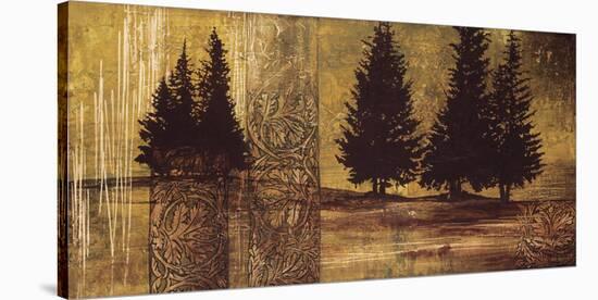 Forest Silhouettes II-Linda Thompson-Stretched Canvas