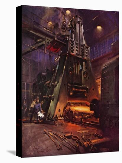 Forging Hammer at the International Nickel Company's Huntington, West Virginia Works (Colour Litho)-Terence Cuneo-Premier Image Canvas