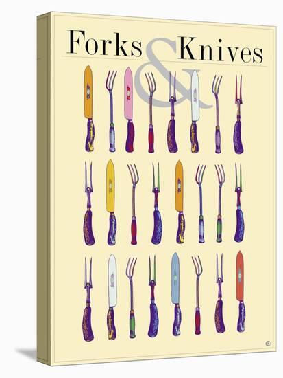 Forks and Knives-Steve Collier-Stretched Canvas