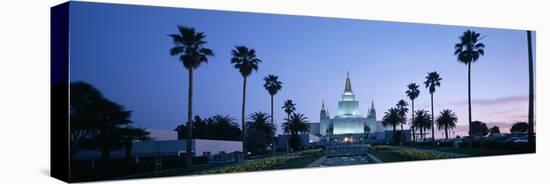 Formal Garden in Front of a Temple, Oakland Temple, Oakland, Alameda County, California, USA-null-Premier Image Canvas