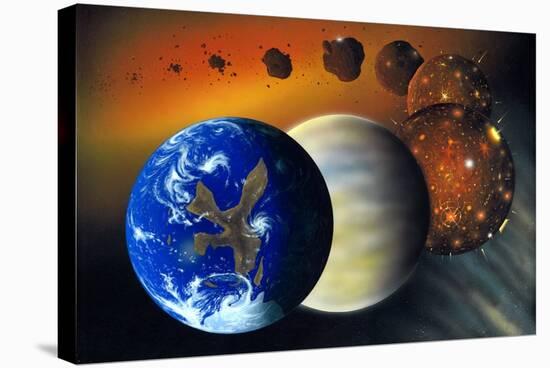 Formation of the Earth, Artwork-Richard Bizley-Premier Image Canvas